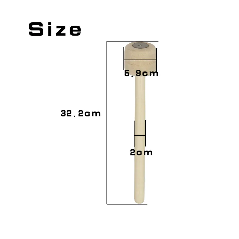 1 шт. Precussion молотки тимпани мягкие войлочные палочки деревянная оголовье детали ударного инструмента барабанная деревянная голень