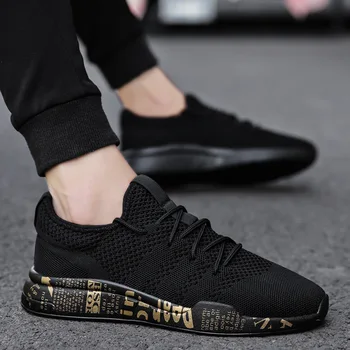 

Breathable Lightweight Fly Woven Casual Men's Running Shoes 2018 Fashion Outdoor Slippery Lightweight Sports Shoes