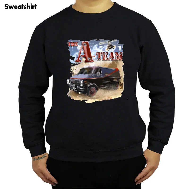 A-Team 1983 GMC Vandura Ван 80s ретро 100% хлопок бренд shubuzhi Мужская толстовка модные куртки с