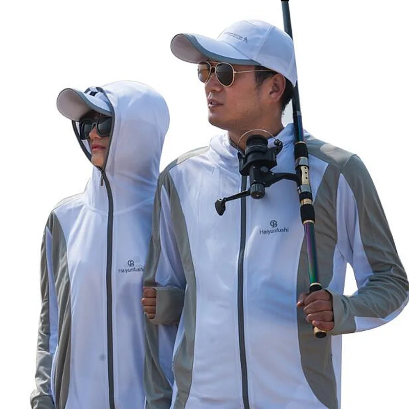 UPF 50+ Men's Long Sleeve Sun Skin Protection T-Shirt Outdoor Fishing Hoodies US