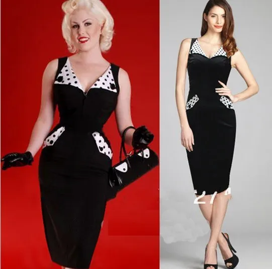 rockabilly wiggle dress
