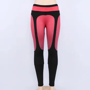 Mesh Elastic Leggings Women High Waist Push Up Fitness Legging Gym Leggins Legins Sportswear Casual Slim Workout Pants Trousers 4