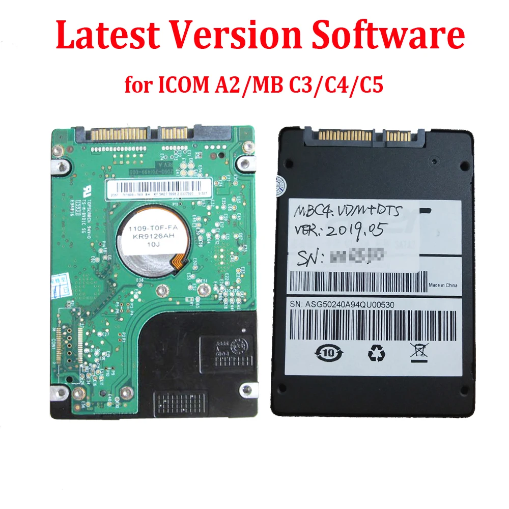 Новейшее V2020.12 полное Программное обеспечение HDD/SSD для MB STAR C3/C4/C5 ICOM A2/следующая