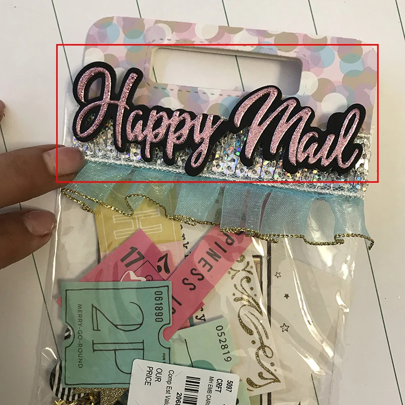 

Swap Happy mail Sentiment Metal Cutting Dies Christmas Stencils For DIY Scrapbook Card Craft Die Cuts New 2018