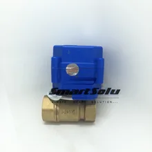 " DN25 2 ходовой шаровой Клапан, автоматический возврат латунь cr-03 электрические шаровой Клапан dc3-6v/12 В/a/dc9-24v, AC220V