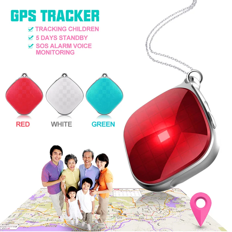 Buy Mini A9 GPS Tracker Necklace SOS Call Remote Voice