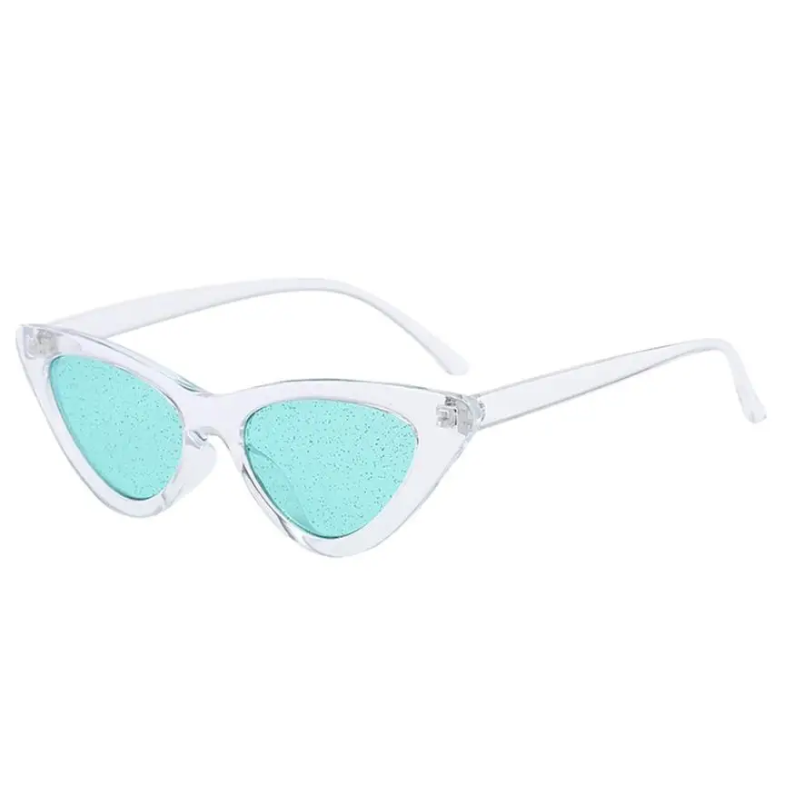 Превосходные очки для велоспорта, винтажные прозрачные солнцезащитные очки кошачий глаз с блестками, ретро очки, защитные Ультрафиолетовые Солнцезащитные очки, очки - Цвет: F