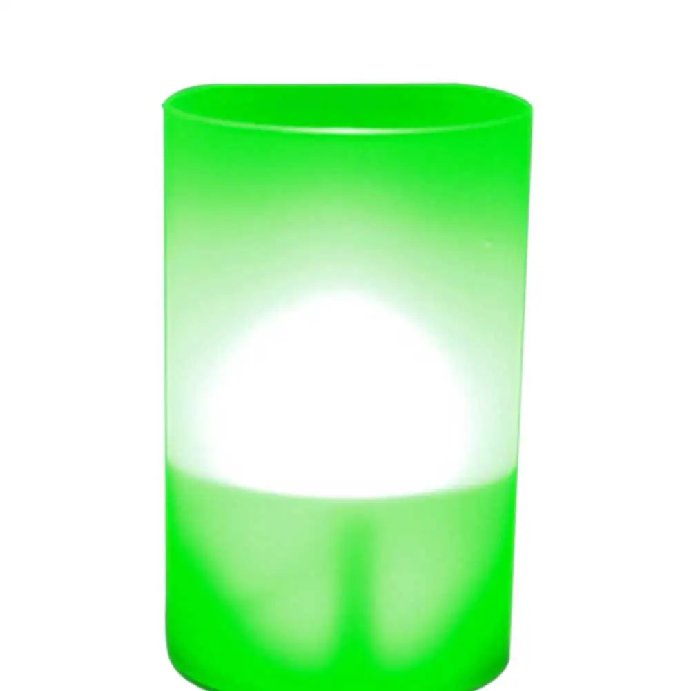 Солнечная Светодиодная свеча световая инновационная свеча световая панель для свадьбы кафе клуб KTV декоративный ночник управление Свеча лампа - Испускаемый цвет: Green