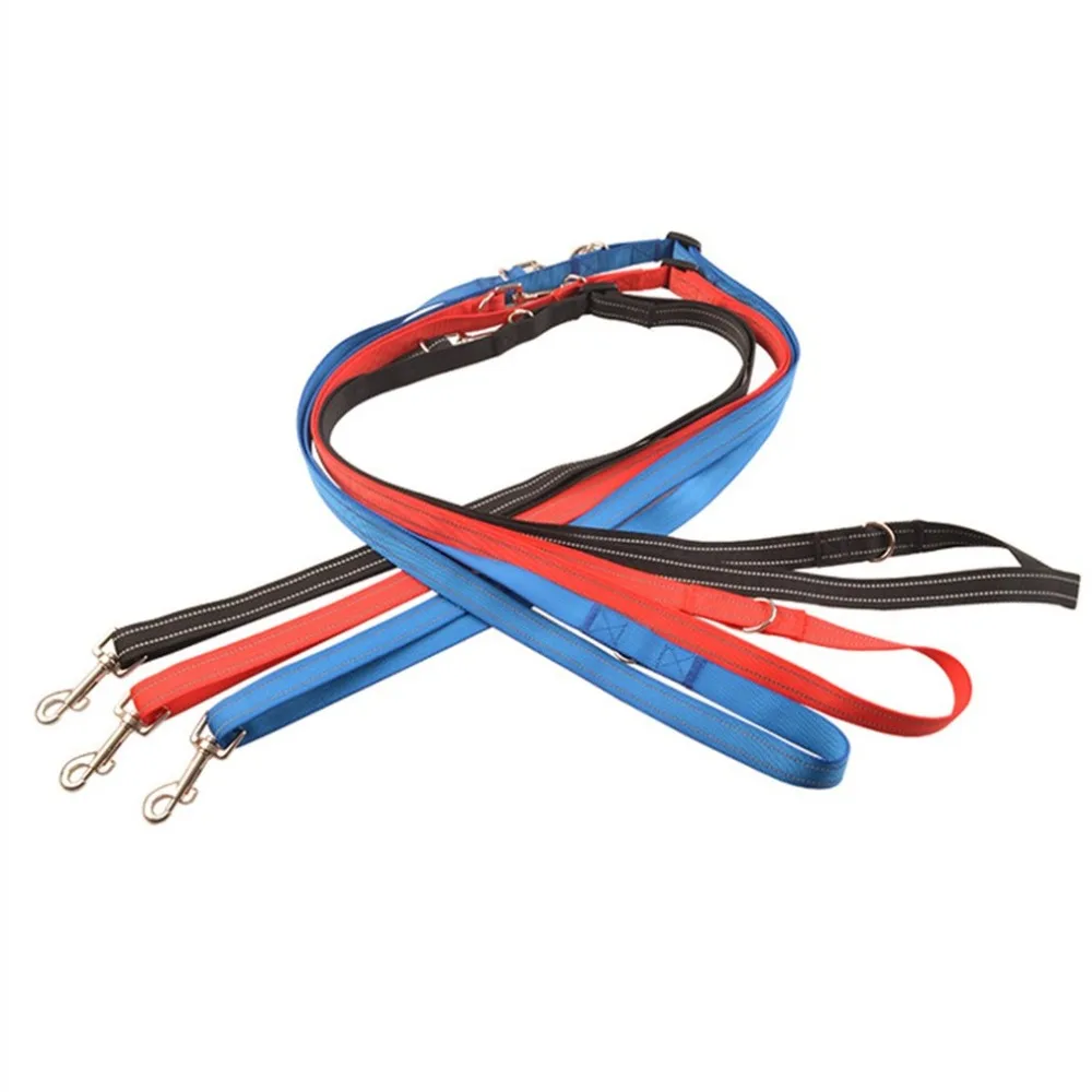 Multifunctional Nylon Pets Dog Leash Rope Harnesses Lead Set Traction