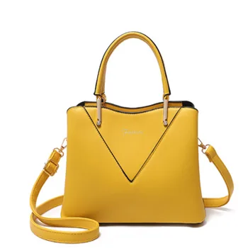 

Women Bag Leather Handbag Women Shoulder Bag Casual Tote Sac A Main Femme Solid Luxury Designer Ladies Messanger Bag