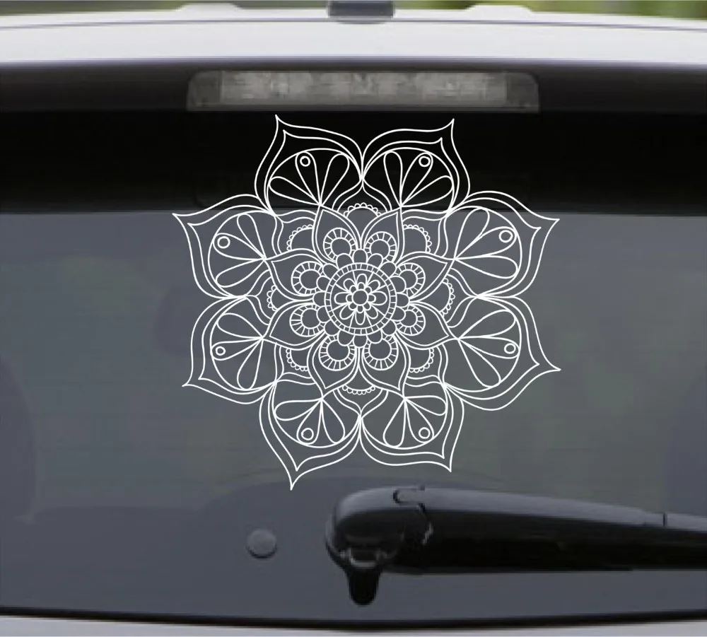 

Mandala Lotus Flower Wall Stickers Removable Home Bedroom Vinyl Wall Decals Car Window Poster Sweet Home Door Decor Mural C43