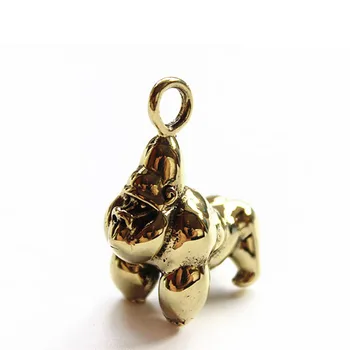 

Pure Copper Solid Gorillas Pendant Brass King Kong Pendant Model Personality Car Keychain Pendant Accessories Tools Equipment