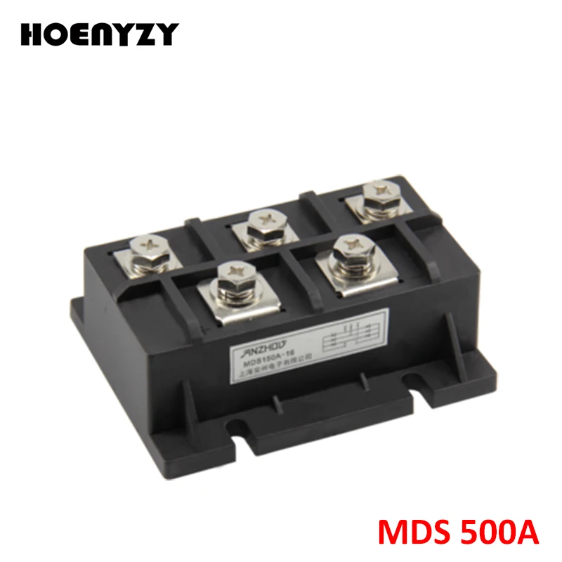 

MDS Series Three-Phase Bridge Modules MDS500A 500A 1600V 3-Phase Diode Rectifier Radiator Copper Base