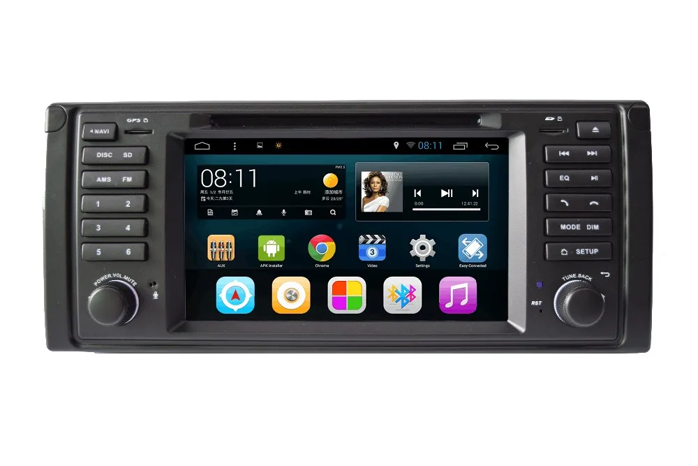 Discount Newest Android 8.1 Octa Core 2G RAM 32G ROM GPS Navi 7" Car DVD Player for BMW E39 5 Series 1996-2003 with BT/RDS/Radio/3G/WIFI 0