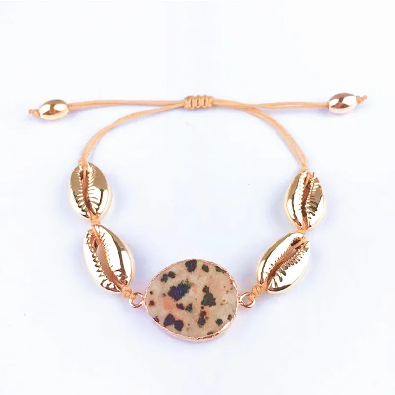 Bileklik pulseras mujer hombre puka COWRIE shell bransoletki dla kobiet prezent bijoux biżuteria czeski boho bransoletki bransoletki femme -
