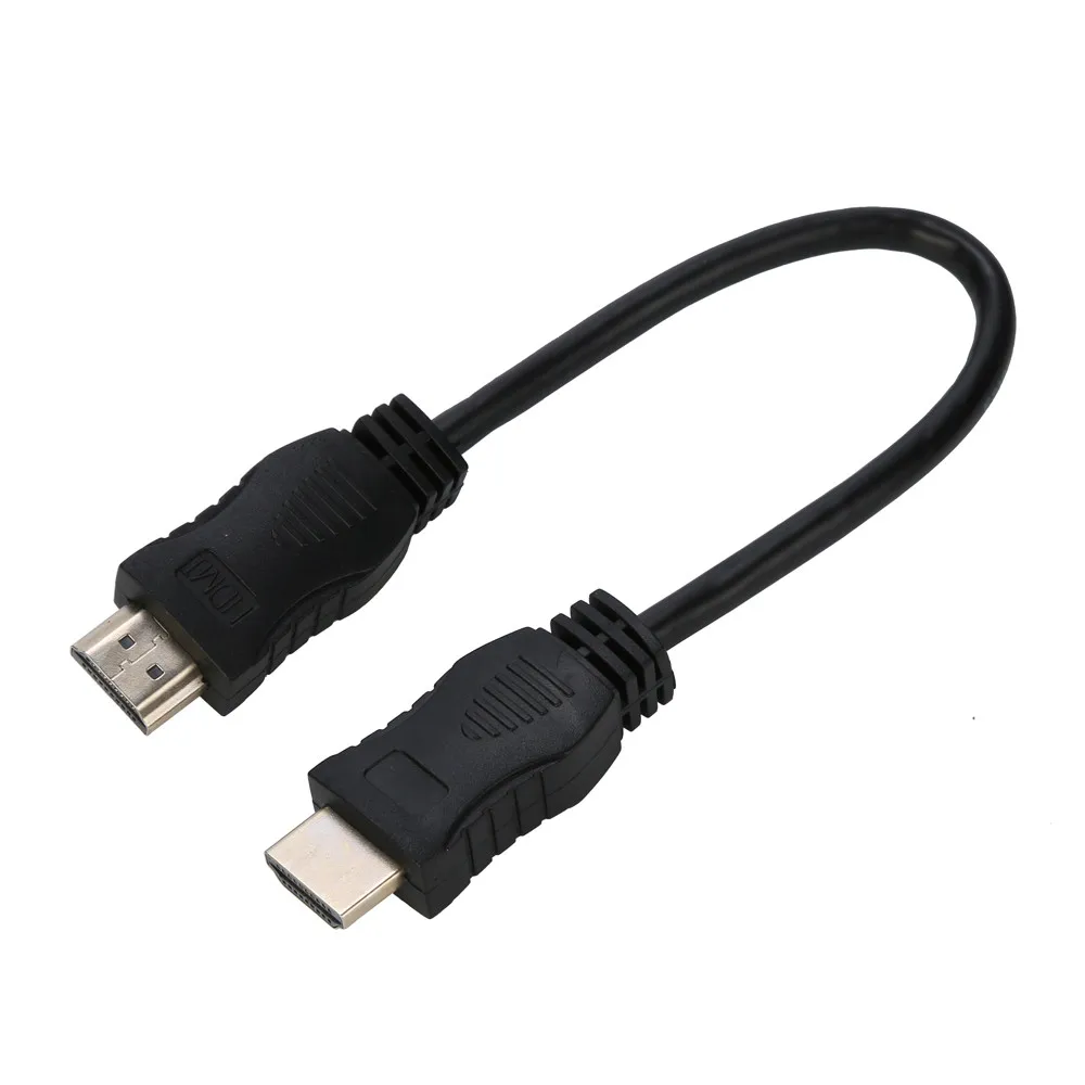 20 см HDMI 1,4 HDTV кабель позолоченный 28 AWG Cat 2/CL2/FT4 HDMI мужчин и мужчин HDMI кабель для цифровых камер MP3