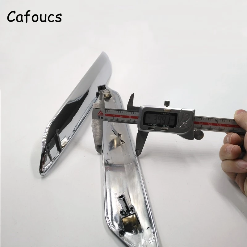 Cafoucs для Citroen C5 2008- автомобильный передний бампер хромированная Серебряная отделка полоса декоративная крышка 9682198677