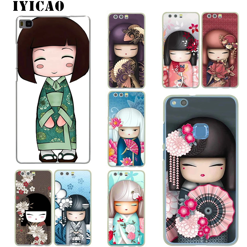 Kawaii японская кукла Kokeshi для Huawei P30 P20 P9 P10 Plus P8 Lite Pro P Smart Z 2019 Nova 2i 3i 4 5i|Чехлы-накладки|