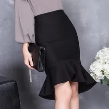 Европейская мода Осенняя юбка-годе женские утепленные бархатные зимние юбки винтажное женское платье юбка плюс размер S-5XL