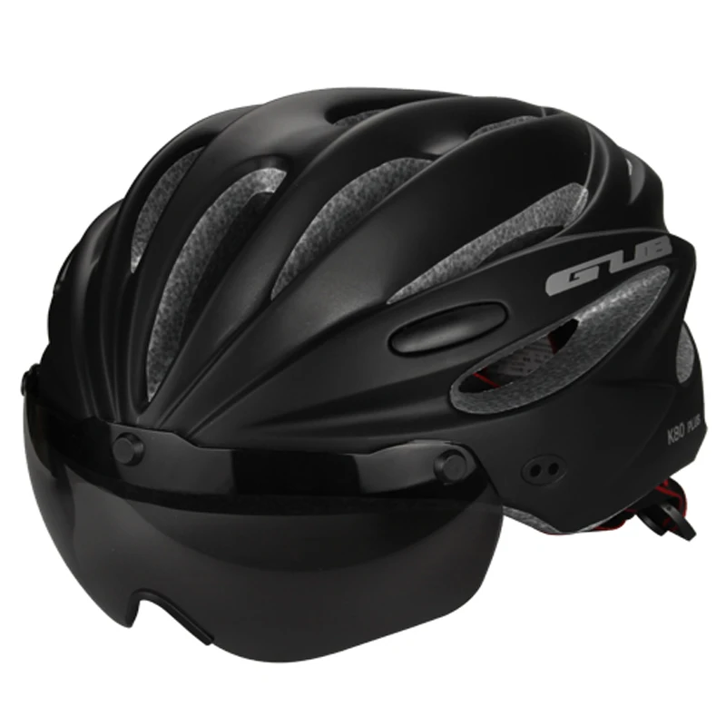 

GUB Top Magnetic Goggles Cycling Helmet Ultralight Bicycle Helmet With Lens & Sunvisor Casco Ciclismo 56-62 CM Bike Helmet