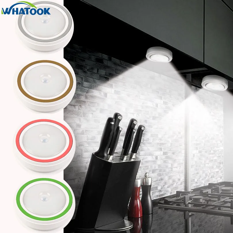 

Magnetic Wireless Infrared Motion Sensor Activated LED Wall Lamp Battery Operated Closet Corridor Cabinet Induction Night Lights