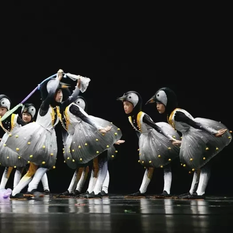 Little Penguin Adventure Children's Costumes 61 Animal Shape Dancing Costumes New Cartoon Penguin Performance