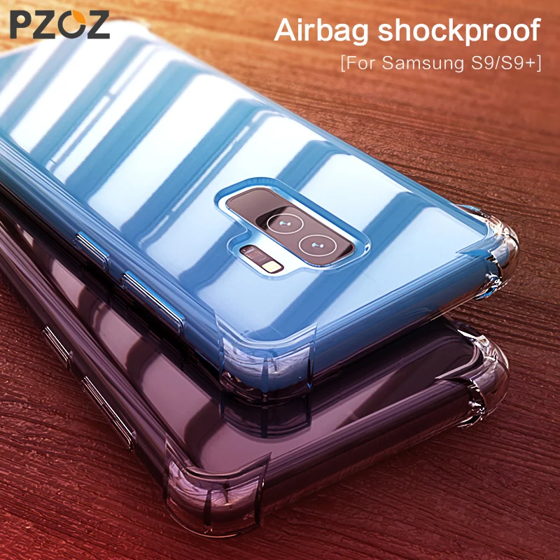 

PZOZ Slim Shockproof Phone Protection Case For Samsung Galaxy S9 S9 Plus S8 S8 Plus Note 8 Case Luxury Cover Shell Snapdragon
