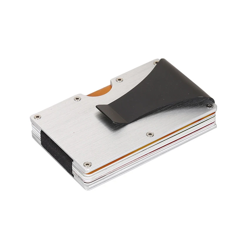 

Rfid Blocking Credit Cards Bank Card Holder Male and Female Metal Business Card Case Stainless Steel Holder