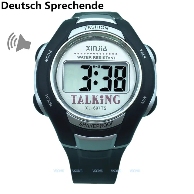 Deutsch Parlando Orologio Per Non Vedenti O Le Persone Non Vedenti Con Allarme, Deutsch Parlando Orologio Per Non Vedenti O Le Persone Non Vedenti Con Allarme,
