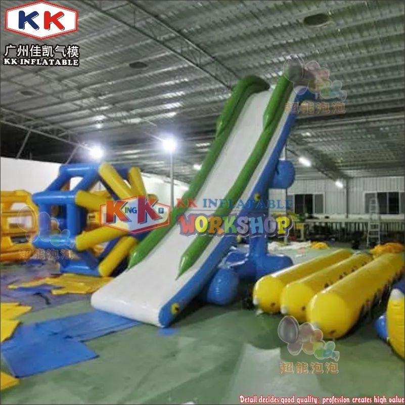 Commercial Airtight Yacht Slide Inflatable water games customized houseboat inflatable slide for adults