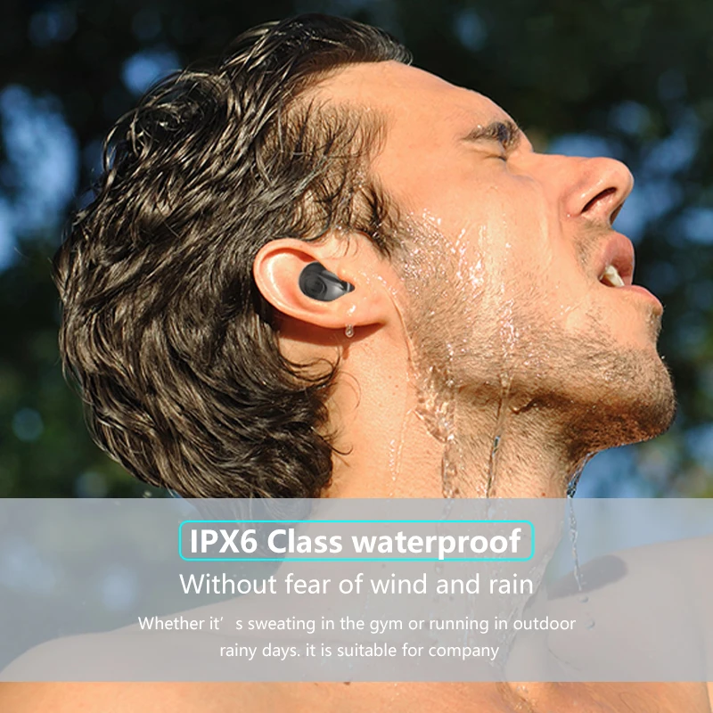 

TOPYING Bluetooth 5.0 earphones TWS true wireless stereo 3D headphone sports 2200mAh Charging Bin Power Bank headset with mic