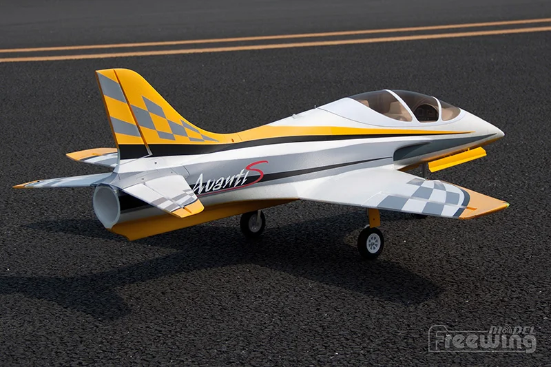 Модель радиоуправляемого самолета Freewing New EPO RC Plane Avanti S 80 мм EDF Jet plane металлический