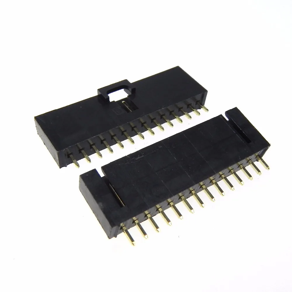 Stright Pin Header 14 pin 2.54MM with lock single row Needle Pin Header Strip Header Connector 1
