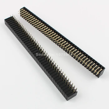 

5 Pcs Per Lot 2mm 2.0mm Pitch 2x40 Pin Right Angle Female Double Row Header Strip