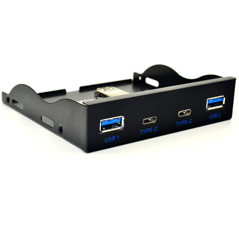 Hub Usb c para Computador Desktop Unidade de Disquete Painel Frontal Portas Usb 3.0 Portas Usb 3.1 tipo c Conector de 20 Pinos - Imagem 3