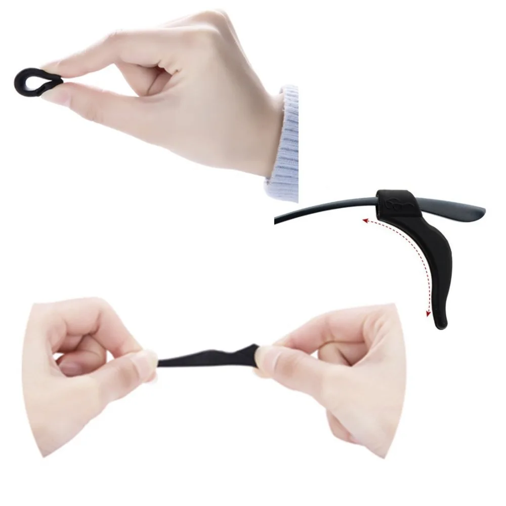 10PairsLot Soft Silicone Anti-slip Holder For Glasses Accessories Ear Hook Sport Eyeglass Temple Tip Sports Lock Grip Holders (5)