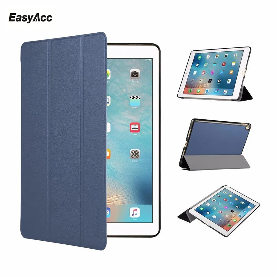 Case for iPad Pro 9.7,Easyacc PU Leather Front Cover+Soft TPU Bumper