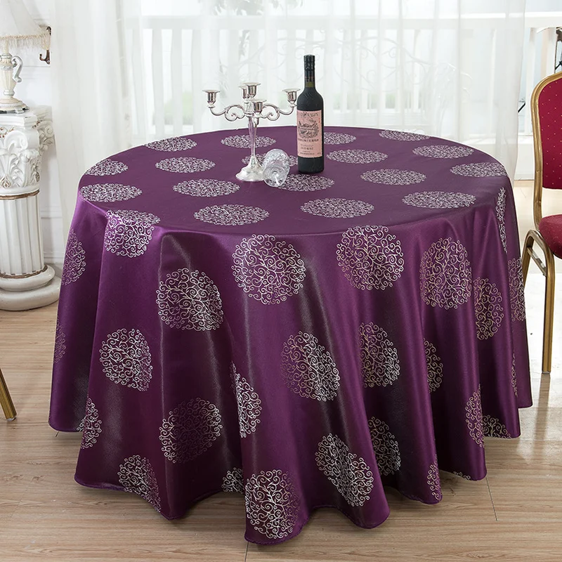 FANCAI Round Table Cloth Household Wedding Party Banquet Tablecloth Kitchen Table Cover FANCAI Round Table Cloth Household Wedding Party Banquet Tablecloth Kitchen Table Cover