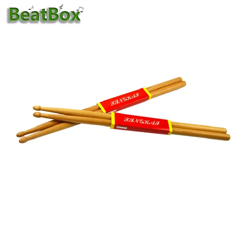 

BeatBox Drum Sticks 5A Wood Tip Drumstick, Maple, 2 Pair For Beginner, Student or New Band Player