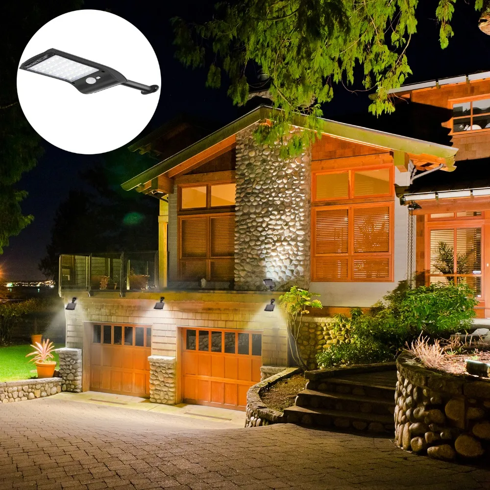 

36 LED Solar Powered Wall Solar Lamps PIR Motion Sensor Waterproof Light Bulb Garden Light Outdoor Path Security