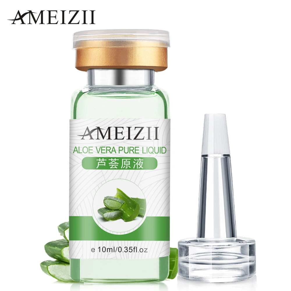 

AMEIZII Aloe Vera Pure Liquid Hyaluronic Acid Anti Wrinkle Serum Moisturizer Essence Acne Treatment Oil Control Face Skin Care