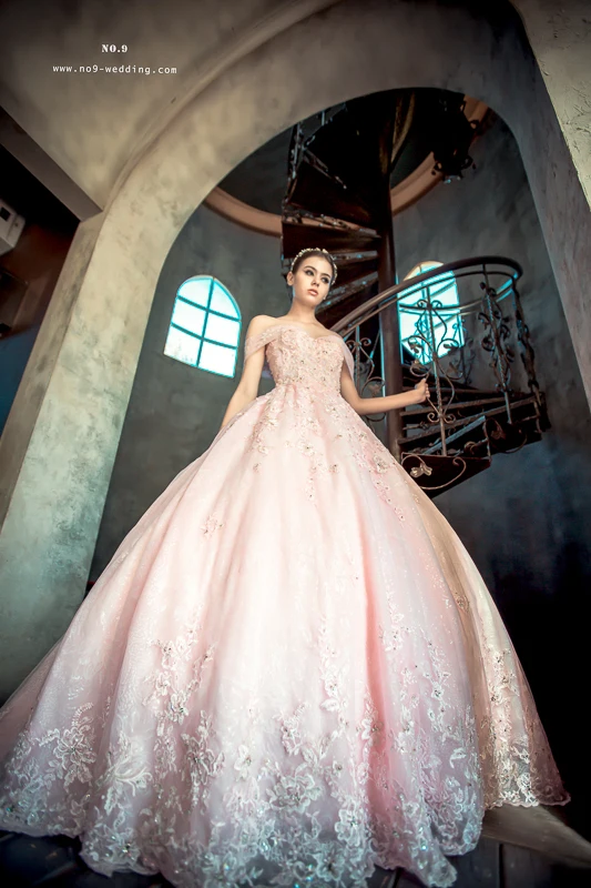 Vintage Kleinfeld Pink Wedding Dress Blush Off the