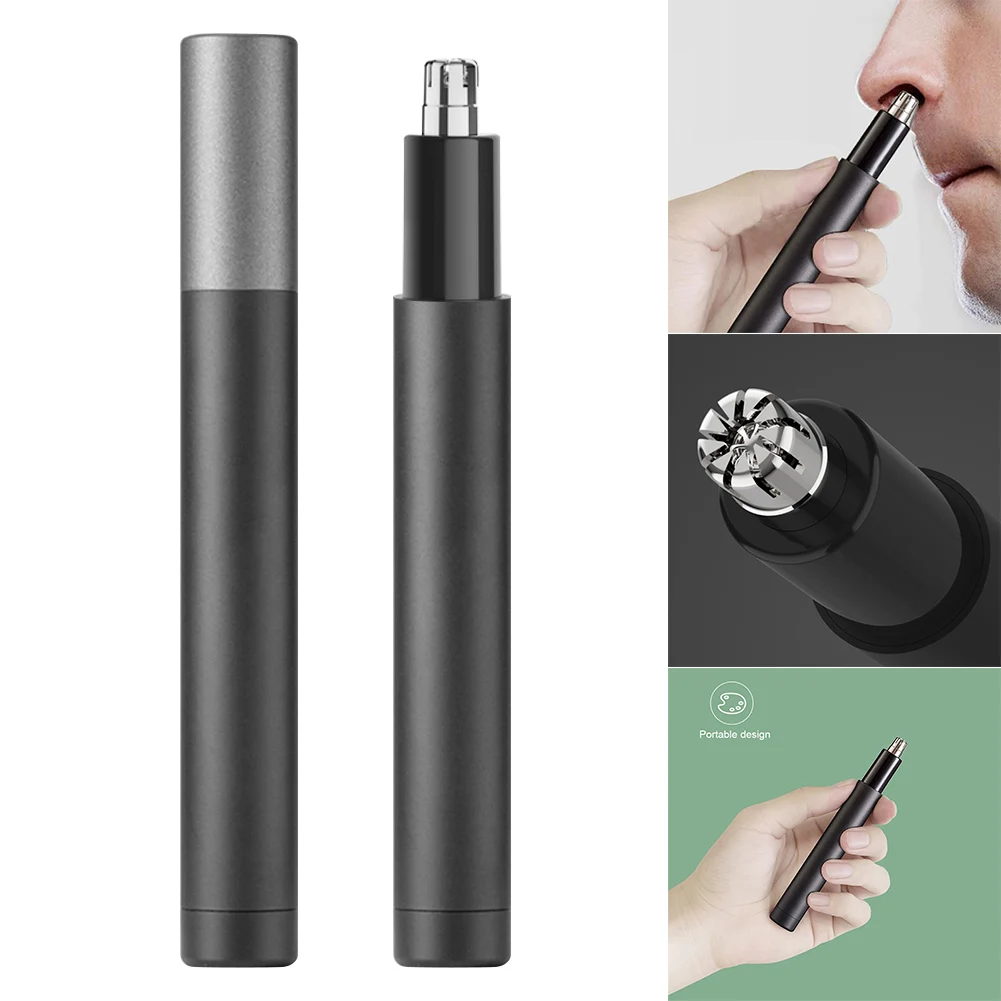 Mini Electric Nose Hair Trimmer Waterproof Safe Cleaner ...