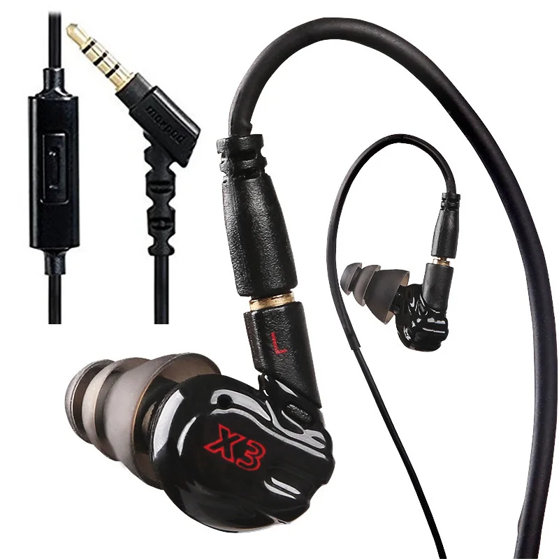 Moxpad X3 Wired Singer Headphones Replacement Cable Headset Isolating Noise Isolating Earphone fone de ouvido with