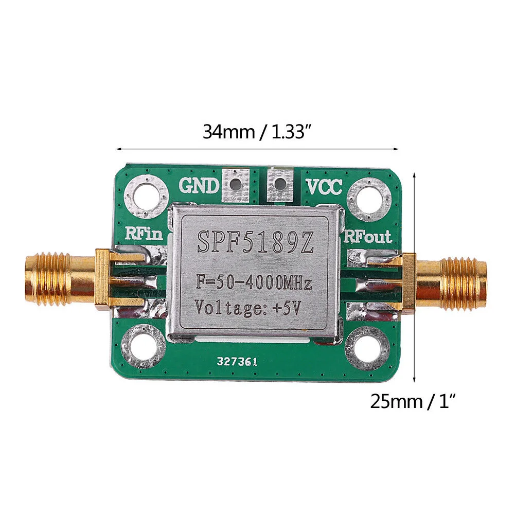 SPF5189 модуль усилителя практичный передатчик 50-4000 мгц радиочастотный широкополосный высокочастотный широкополосный приемник с низким уровнем шума
