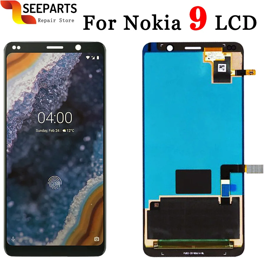 

100% Tested Warranty 2560x1440 For 5.5" NOKIA 9 LCD nokia9 LCD Touch Screen Digitizer Assembly For Nokia 9 (2018 Version) LCD