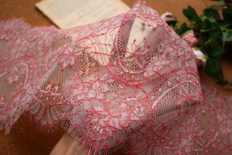 3 м/лот ресницы кружевной ткани 23 см DIY декоративные высококачественные нейлоновые ресницы кружевной отделкой свадебное платье ткань