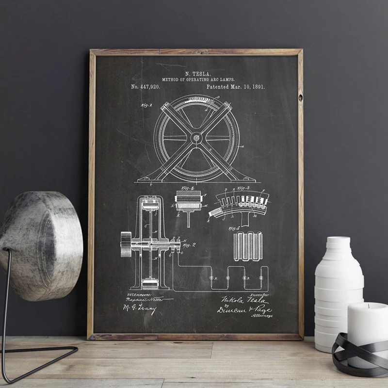 For tesla patent print