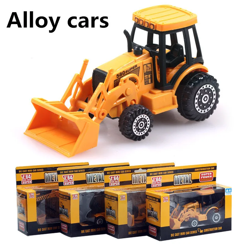 164 scale alloy engineering models, slide toy car, Excavators