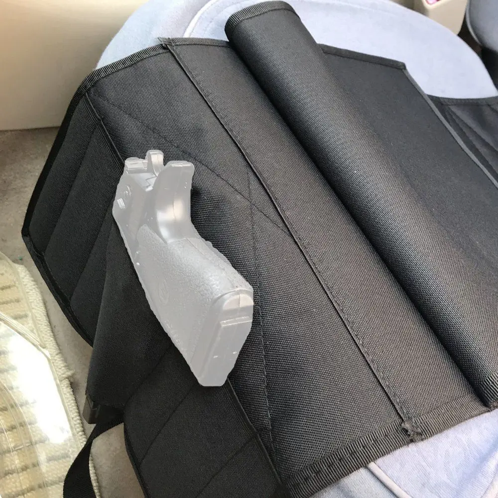 Hunting Bag Nylon Concealed Car Seat Pistol Holster&Mattress Bed Hand Gun Holder Holster Hidden Holster For Car Seat Gun Case